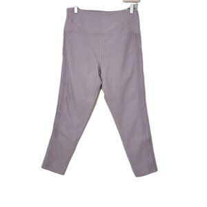 FP Movement by Free People Leggings Womens L Beige Lace Waffle Knit Yoga Pilates